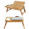Folding Bamboo Laptop Table Stand Bed Computer Desk Bed Stand Notebook Tray Home