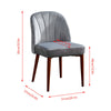 Velvet Dining Chairs Table and Chairs Set Small Lounge Sofa Padded Seat Modern