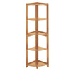 5 Tier Corner Shelving Unit Triangle Bookcase Storage Display Shelf Free Stand