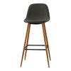 2X Bar Stools PU/ Velvet/ Fabric Breakfast Stool Chairs Kitchen Pub Grey Brown