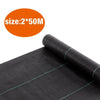 1pc 2m X 50m Ground Cover Fabric Landscape Garden Weed Control Membrane Heavy
