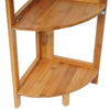 4 Tier Bamboo Corner Stand Shelf Flower Home Garden Plant Display Storge Racks