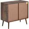 Industrial Kitchen Storage Buffet Cabinet Sideboard with 3 Drawers & Door Wooden