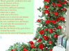 16Heads 7Ft Artificial Faux Silk Flower Rose Leaf Garland Vine Home Party Decor
