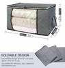 Set of 6 Underbed Clothes Storage Bags Zipped Organizer Wardrobe Cube Closet Box