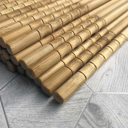 Bamboo Wood Reusable Chopsticks Natural Wooden Japanese Cutlery
