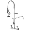 VEVOR Commercial Kitchen Pre-rinse Faucet Tap Spray Arm Sink Pedestal Faucet 8"