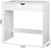 White Wooden Dressing Table Vanity Computer Desk Bedroom Furniture Office Drawer