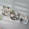 Floating Shelves Metal Wall Shelf Decorative Office Storage Hanging Display Rack