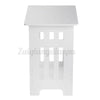 White Bedside Table Cabinet Side End Table Tea Coffee Lamp Plant Stand Organizer