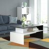 Modern Rectangle Coffee Table Living Room Furniture w/Lower Shelf Lounge Tables