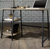Industrial Study Desk Urban Dressing Table Retro Wooden Black Metal Furniture