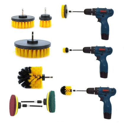 6pcs Drill Brush Electric Attachment Set Cleaning Carpet Cleaner Power Scrubber