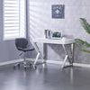 NEW White High Gloss Large Computer PC Home Executive Study Office Corner Desk