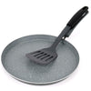 Aluminium Grey Marble Non Stick Crepe Pan Spatula Roti Dosa Tawa Pancake Maker