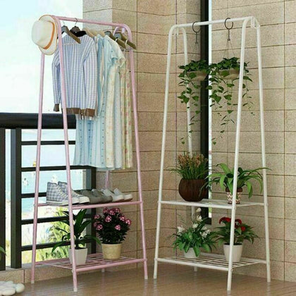 Clothes Rail Rack Garment Dress Hanging Display Stand Shoe Rack Storage Shelf