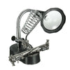 LED Desk Lamp Magnifying Magnifier Glass With Light Stand Clamp For Repair Read