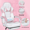 Pink Racing Gaming Chair Massage Ergonomic Computer Desk Recliner with Footrest