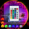 RGB 16Color w/Remote Rainbow Sunset Projection Lamp Bedroom Led Night Xmas Light