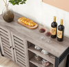 Industrial Storage Sideboard Rustic Grey Cabinet Vintage Hallway Console Table