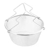 Non Stick Chip Pan Set Fryer Deep Fat Frying Basket Pot Kitchen With Glass Lid