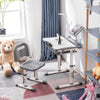 Kids Study Table and Chair Set Children's Homework Art Activity Desk Adjustable