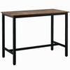 120*60*90cm Bar Table Industrial Table Dining Table With Metal Frame for Kitchen