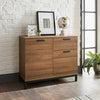 Detriot Large 2 Door 1 Drawer Sideboard Brown Oak Cupboard TV Cabinet Furniture