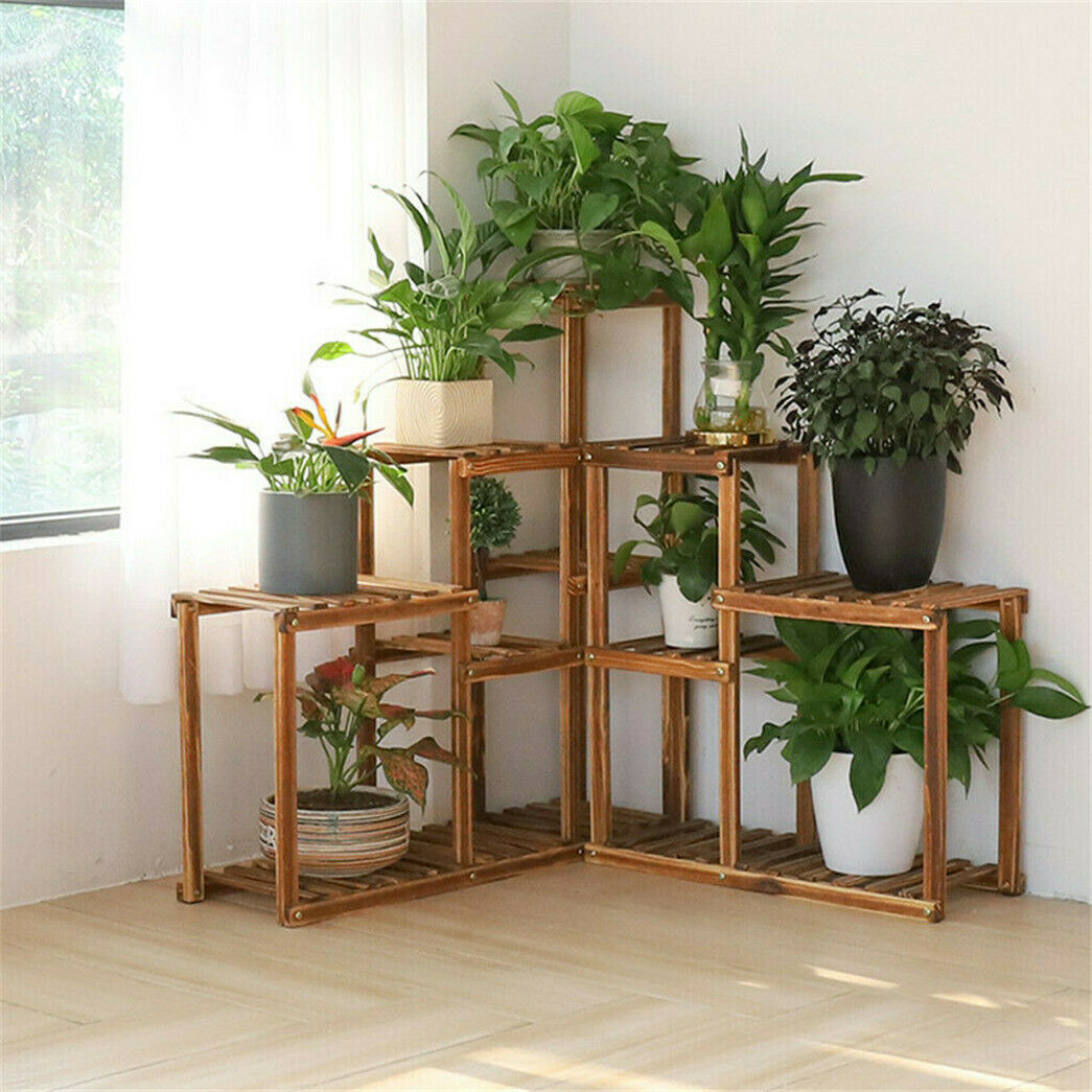 Large Combined Flower Ladder Potted Shelf Holder Rack 13 Tier Corner Plant Stand