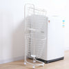 2/3 Tier Metal Wire Washing Laundry Basket Rolling Cart Hamper Clothes Storage