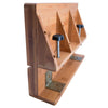 Eco Friendly 100% Bamboo Clip-on Bed Side shelf Tray Table, Natural