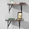WALL MOUNTED ANTIQUE WOOD FLOATING CORNER SHELF SHELVES STORAGE KIT DISPLAY UNIT