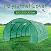 6Mx3Mx2M Walk-in Polytunnel PE Cover Plant Grow Garden Outdoor Waterproof House