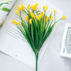 36 Heads Artificial Silk Flowers Bunch Wedding Home Grave Outdoor Bouquet UK