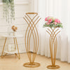 50-100cm Metal Flower Rack Column Vase Stand Display Plinths Wedding Centrepiece