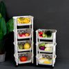 Kitchen Storage Trolley Basket Rack Fruit Vegetable Holder Tidy Organiser Shelf