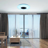 RGB LED Ceiling Light Bluetooth Speaker Music Lamp Dimmable APP Remote Round 60W