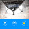 4X100LED Solar Power PIR Motion Sensor Wall Lights Outdoor Garden Security Lamp