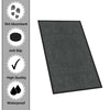 Plain Barrier Mat Runner Heavy Duty Door Mat Entrance Dirt Trapper Anti Slip New