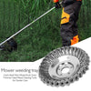 6" Trimmer Head Grass Strimmer Steel Wire Wheel Mower Weed Brush Cutter Outdoor