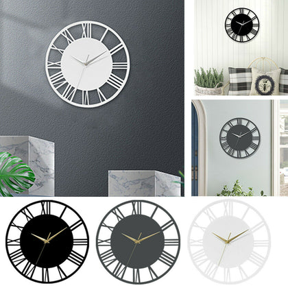 DIY 30CM Large Wall Clock Roman Numerals Silent Clocks Kitchen Wall Decor Clocks