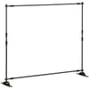 10' x 8' Backdrop Banner Stand Adjustable Telescopic for Trade Show