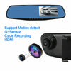 4.3'' HD Dual Lens Car DVR Dash Cam Front and Rear Mirror Camera Video Recorder