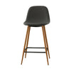 2X Bar Stools PU/ Velvet/ Fabric Breakfast Stool Chairs Kitchen Pub Grey Brown