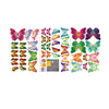 Walplus Wall Sticker Colourful Butterflies Decal with 3D Effect Decorations Art