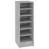 Home Shoe Cabinet Concrete Grey 31.5x35x90 cm Chipboard