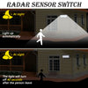 Modern 18W Outdoor PIR Motion Sensor LED Wall Light Garden Lamp IP65 Waterproof