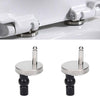 PAIR OF QUALITY TOP FIX WC TOILET SEAT HINGE FITTINGS QUICK RELEASE HINGES