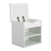 Shoe Bench Shoes Storage Rack Wooden Cabinet Padded Seat Cushion Stool Hallway