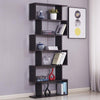 S Shape Lounge Storage Display Unit Wooden Bookcase Bookshelf Room Divider